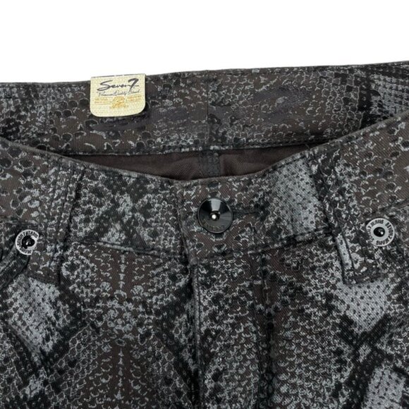 NWT SEVEN7 Womens Python Skinny Jean Size 29 Dark Gray - Picture 3 of 6